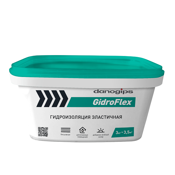 DANOGIPS Гидроизоляция GidroFlex 3 кг
